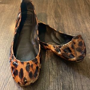 Tory Burch Eddie animal print flats